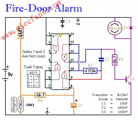 如何构建一个简单的防火门报警器,第2张