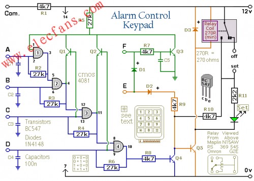 如何建立一个4位报警器控制键盘,第2张