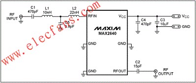针对ISDB-T应用的MAX2640低噪声放大器(LNA),MAX2640针对470MHz至770MHz ISDB-T应用的调谐电路,第2张