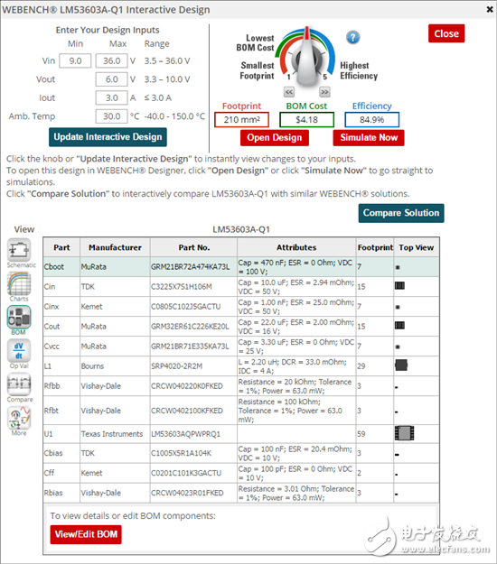 具有比较特性的全新 WEBENCH 交互式产品文件夹,具有比较特性的全新 WEBENCH 交互式产品文件夹,第3张