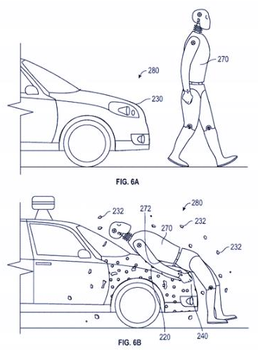 Google 汽车最新专利，撞到行人后把人黏在车上,第3张