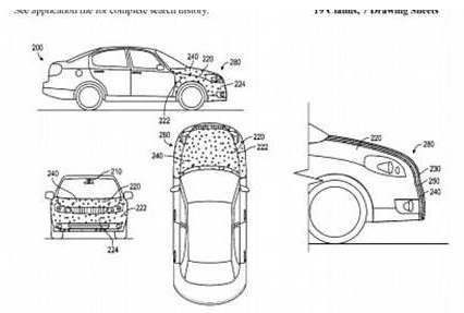 Google 汽车最新专利，撞到行人后把人黏在车上,第4张