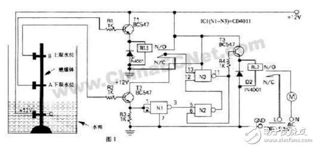 cd4011水位控制器原理,cd4011水位控制器原理,第2张