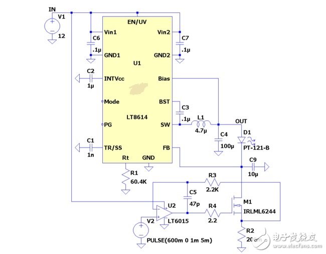 混合宽调光比线性 LED 电流控制器—电路精选（2）,第4张