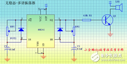 CD4013集成电路信号传送特性及应用电路（多地控制灯开关）,CD4013集成电路信号传送特性及应用电路（多地控制灯开关）,第8张