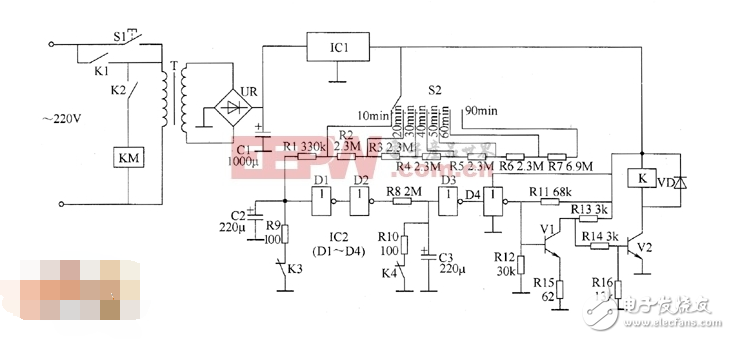 电源定时控制器电路图详解,电源定时控制器电路图详解,第2张