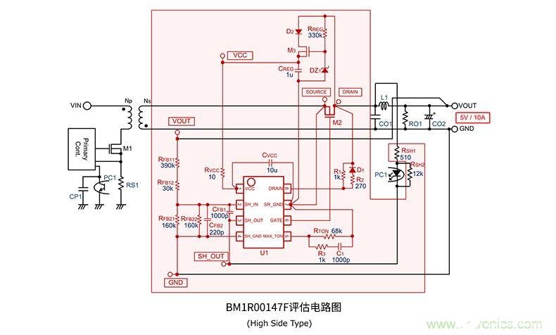 将二次侧二极管整流改为同步整流方式来改善效率的应用设计,第5张