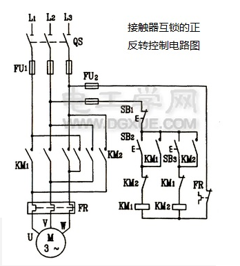 接触器互锁的正反转控制电路,接触器互锁的正反转控制电路,第2张