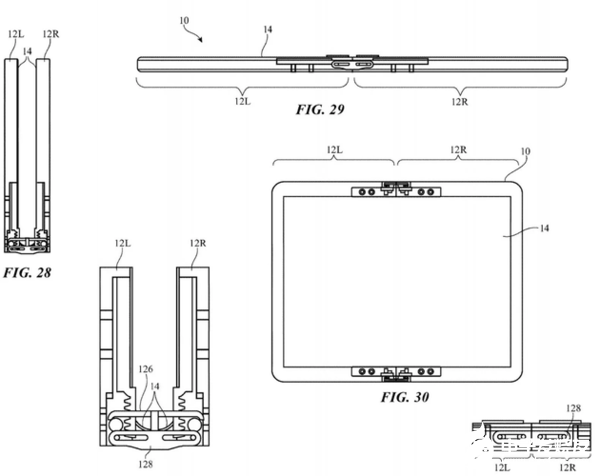 苹果折叠屏专利图曝光采用了与三星Galaxy Fold类似的内折叠设计,苹果折叠屏专利图曝光采用了与三星Galaxy Fold类似的内折叠设计,第3张