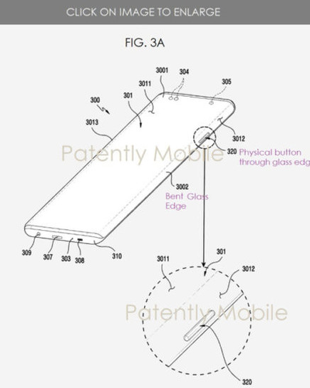 三星新专利曝光在曲面屏幕上挖孔并配备了实体按键,三星新专利曝光在曲面屏幕上挖孔并配备了实体按键,第2张
