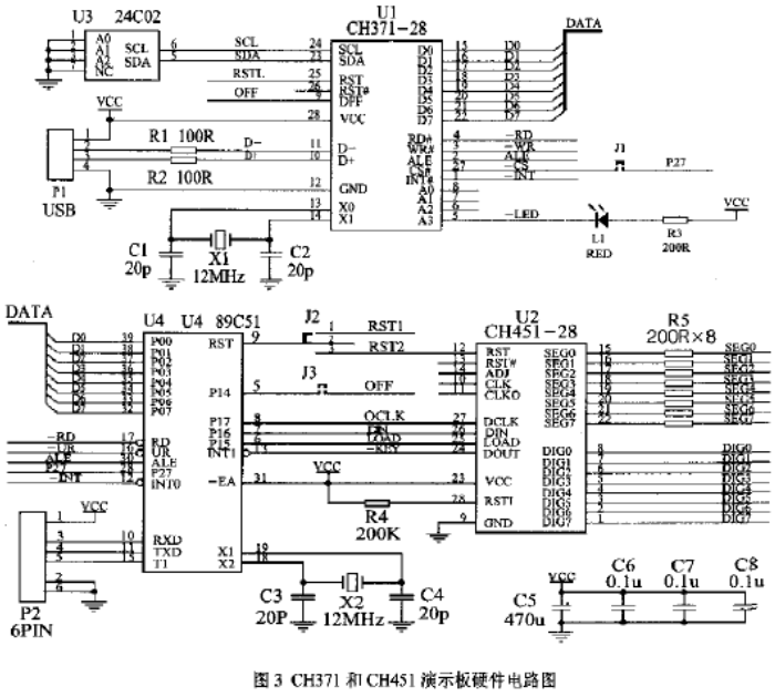 基于USB接口芯片CH371实现USB外设演示板的通讯设计,第4张