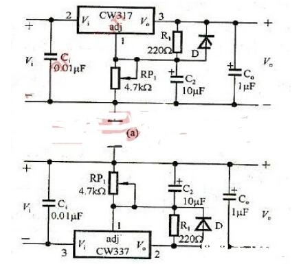 两款三端可调稳压器电路图解析,第3张