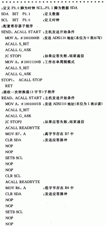 自校准A／D转换器ADS1110芯片的原理、结构和应用分析,第5张