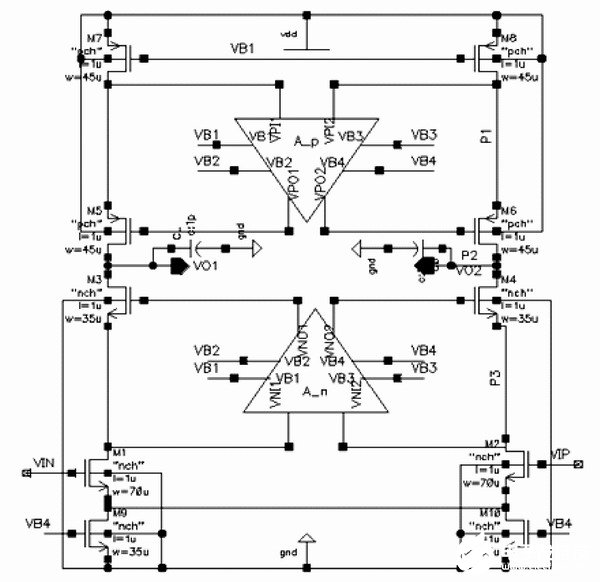实现12位精度的运算跨导放大器的电路设计,第5张