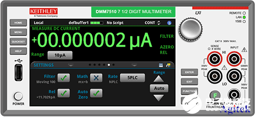 采用吉时利DMM7510七位半触屏数字化采样万用表精确测量微小电流信号,第3张