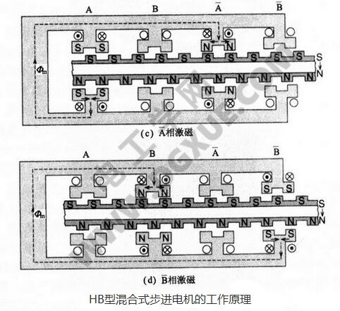 HB型混合式步进电机的结构和工作原理详解,HB型混合式步进电机的结构和工作原理详解,第6张