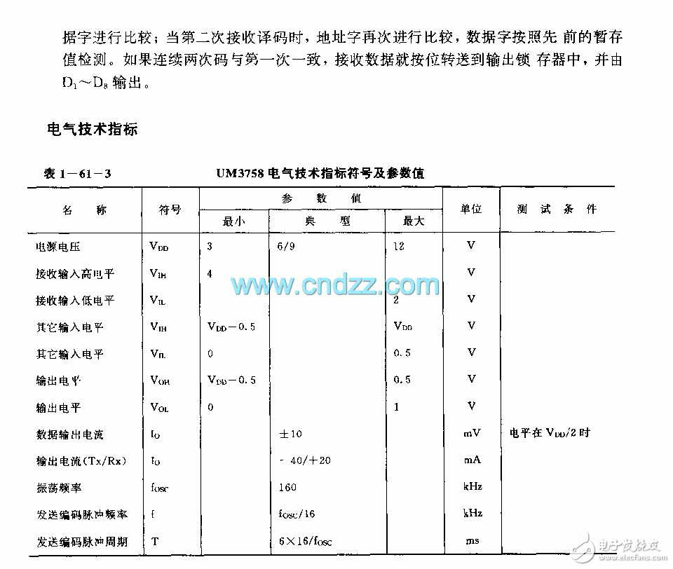 UM3758集成电路的应用及技术介绍,UM3758集成电路的应用及技术介绍,第6张