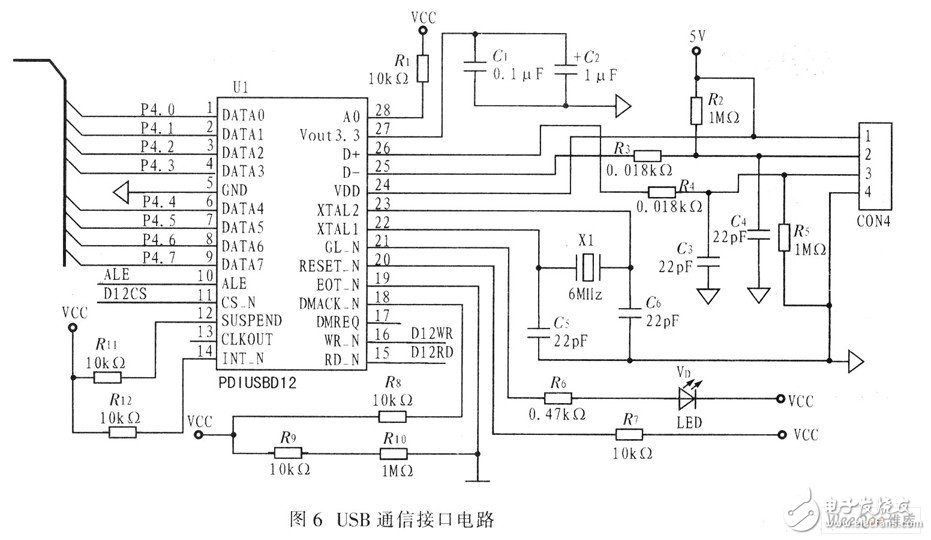 以C8051F020单片机为系统控制器件的实时检测和记录车辆散热系统动态参数电路设计,以C8051F020单片机为系统控制器件的实时检测和记录车辆散热系统动态参数电路设计,第7张