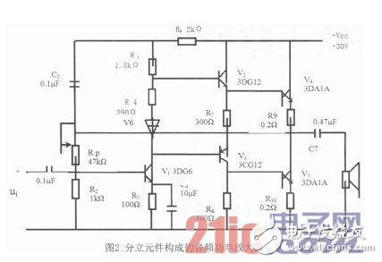 一种音频小信号功率放大器信号放大电路设计浅析,一种音频小信号功率放大器信号放大电路设计浅析,第3张