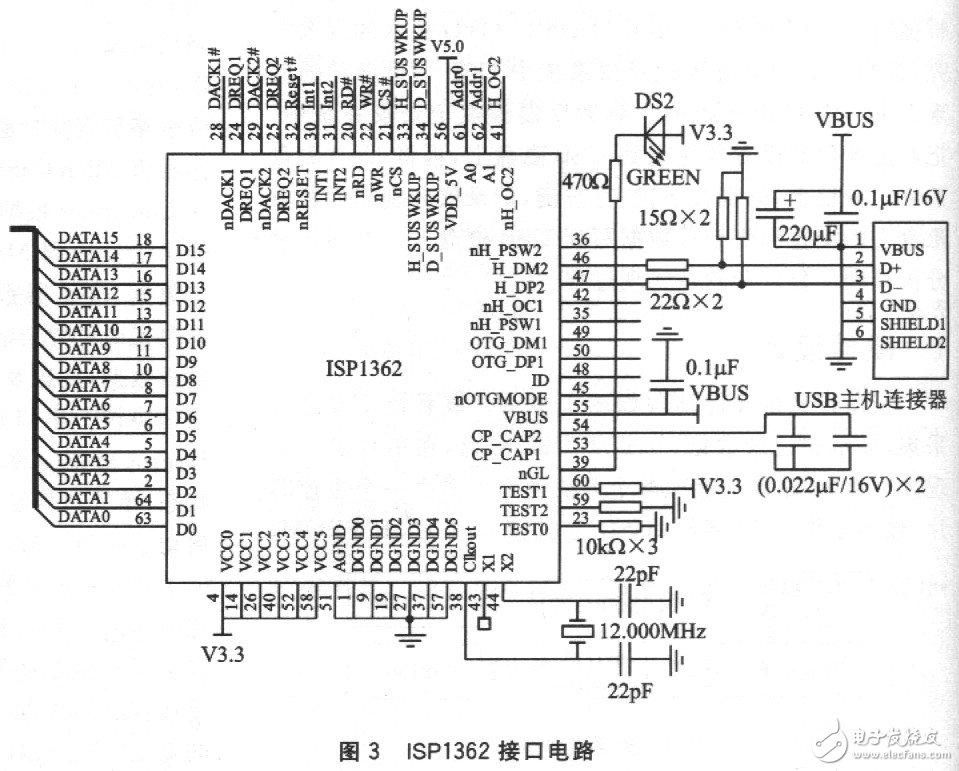 MSP430单片机对数字温湿度传感器USB主机的设计,MSP430单片机对数字温湿度传感器USB主机的设计,第4张