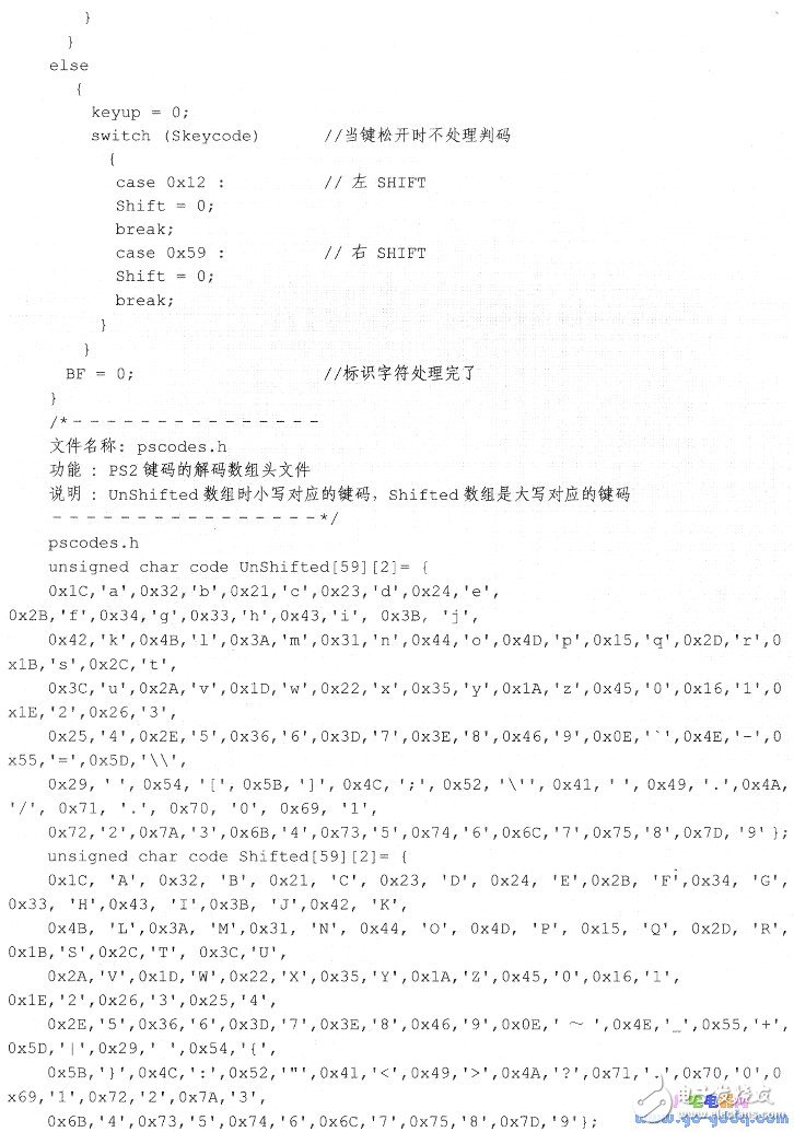 51单片机对PS2键盘的控制设计,51单片机对PS2键盘的控制设计,第6张