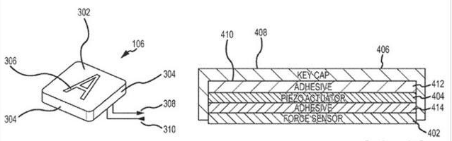 苹果发布新专利 键盘配ForceTouch触控技术,苹果发布新专利 键盘配ForceTouch触控技术,第2张