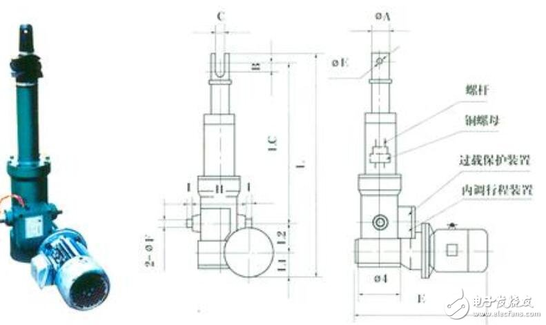 电动推杆原理与结构图,电动推杆原理与结构图,第5张