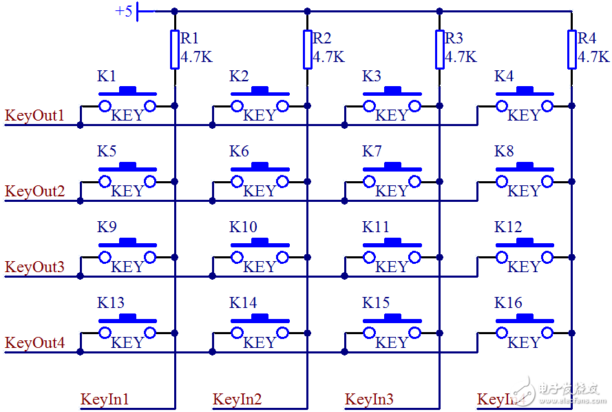 单片机独立式按键和矩阵式按键电路设计,单片机独立式按键和矩阵式按键电路设计,第4张