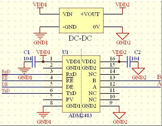 基于RS-485接口的信号隔离自收发电路设计,基于RS-485接口的信号隔离自收发电路设计,第2张