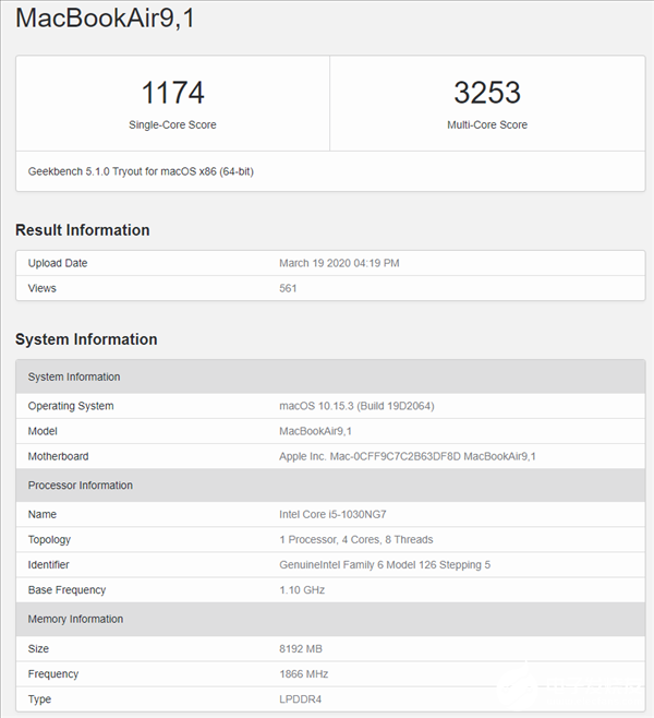 MacBook Air定制版处理器参数公布 均为Ice Lake-Y系列超低功耗版本,第4张