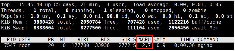 在Linux系统下使用top命令查看CPU使用情况,在Linux系统下使用top命令查看CPU使用情况,第4张