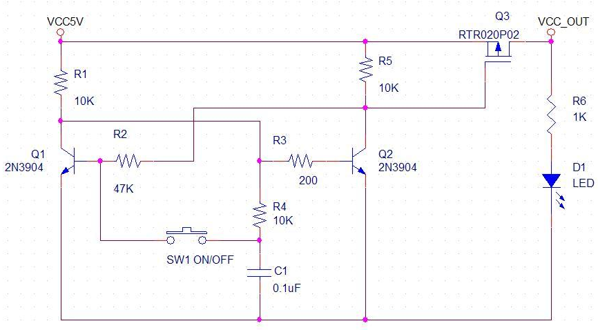 单键实现单片机开关机设计案例,MOSFET,第3张