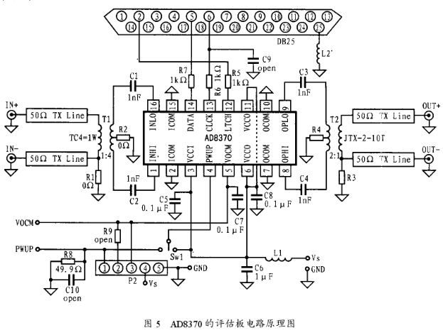 可变增益放大器AD8370的特点功能及应用设计分析,第6张