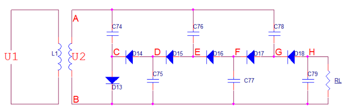 倍压整流电路工作原理电路设计案例分析,pIYBAF9fD4CARMU3AABJMPyQNJk313.png,第6张