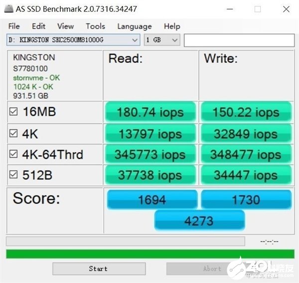 良心之作！金士顿KC2500M.2 NVMe 1T固态硬盘测评实验,第5张