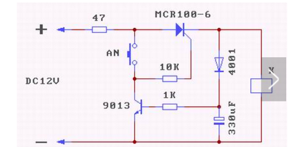 可控硅控制电路图解,12v单向可控硅触发电路图（可控硅控制电路的制作13例）,第10张