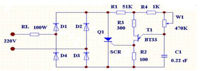 可控硅控制电路图解,12v单向可控硅触发电路图（可控硅控制电路的制作13例）,第13张