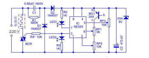 可控硅控制电路图解,12v单向可控硅触发电路图（可控硅控制电路的制作13例）,第14张