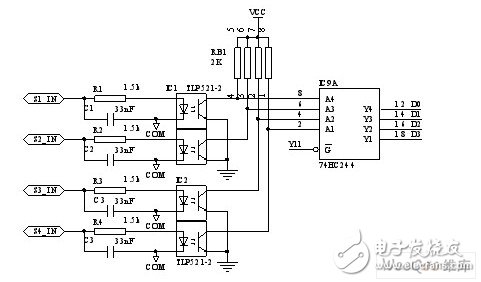 以ATmega128单片机为主控芯片的的32路遥信单元设计,以ATmega128单片机为主控芯片的的32路遥信单元设计,第7张