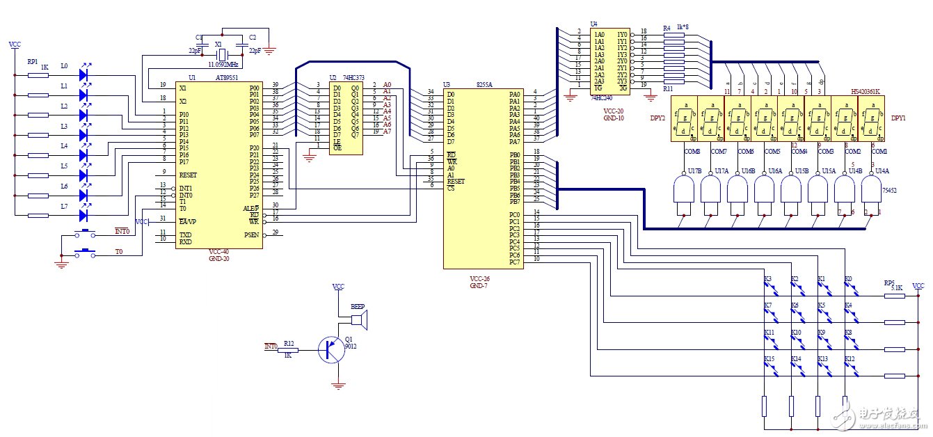 AT89S51单片机对数字电子钟的设计,AT89S51单片机对数字电子钟的设计,第2张