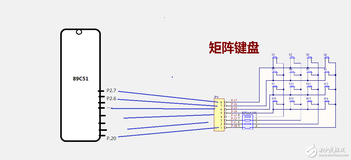 51单片机独立按键与矩阵按键的工作原理,51单片机独立按键与矩阵按键的工作原理,第7张