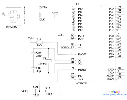 51单片机对PS2键盘的控制设计,51单片机对PS2键盘的控制设计,第2张