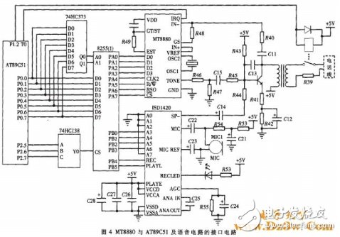 AT89C51单片机对智能语音拨号报警系统的设计,AT89C51单片机对智能语音拨号报警系统的设计,第4张