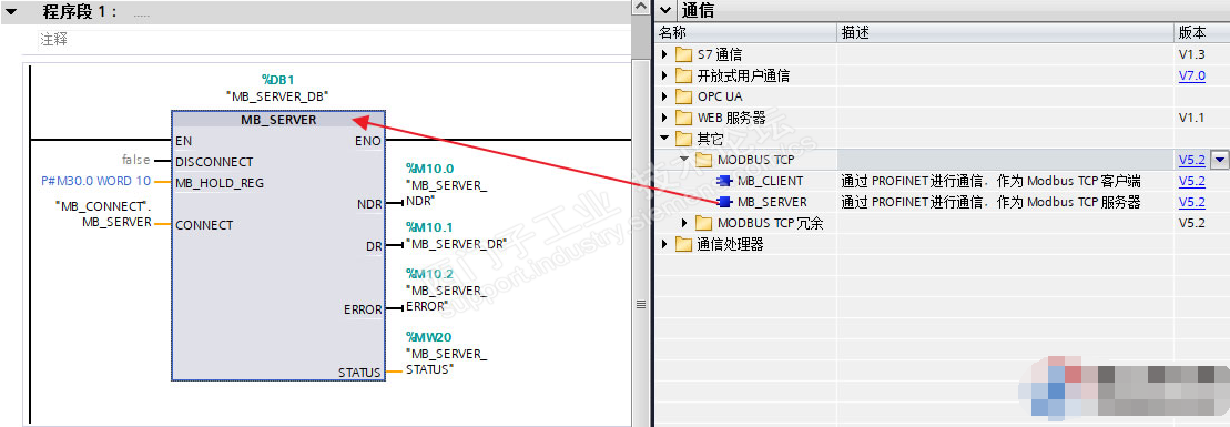 西门子S7-1500Modbus TCP通信,pIYBAGAT0O2AaM4GAAMwoF26yKE171.png,第3张