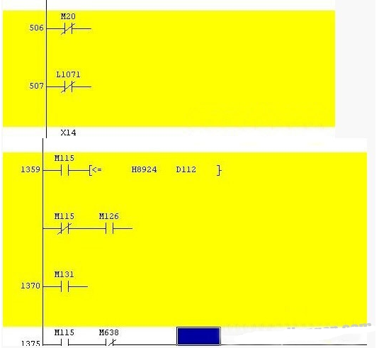三菱PLC程序上载不完整显示黄色的原因,poYBAGC93JWACPEqAAGRXb_LgY4855.png,第2张
