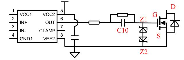 SiC MOSFET替代Si MOSFET,只有单电源正电压时如何实现负压？,poYBAGGt2k2Ada_YAADC3w2O33Q027.png,第2张