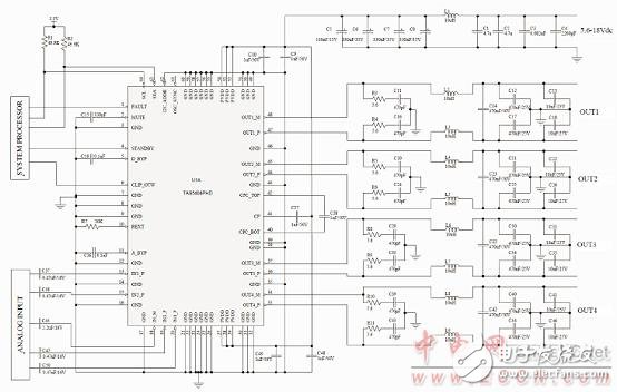 TI TAS5404－Q1 26W汽车四路D类放大器参考设计,第3张