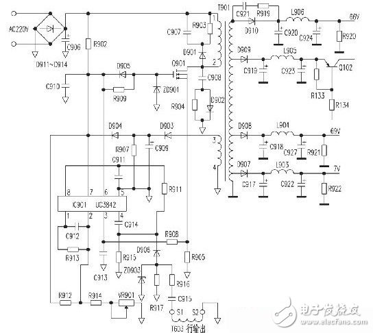 基于开关电源原理分析、组成和作用及电路图,1027237-1205301F220B3.jpg,第5张