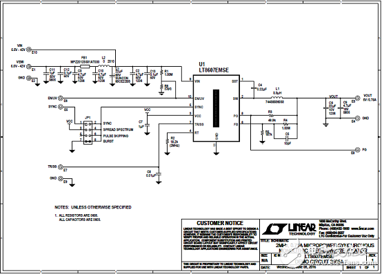 LT8607的主要特性,功能框图,多种应用电路解析,[原创] Linear LT8607 42V 750mA同步降压稳压器解决方案,第9张