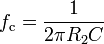 RC 电路实现的一个低通电子滤波器设计及实例分析,f_mathrm{c} = {1 over 2 pi R_2 C },第7张